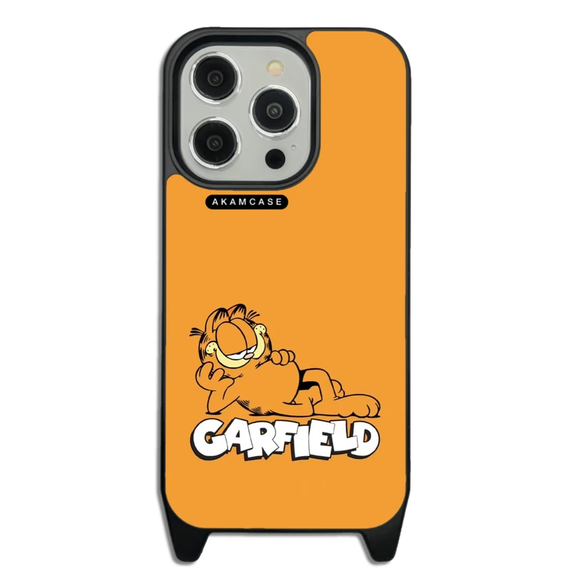 کاور آکام مدل AMC-WLA15PRO-GARFIELD7 مناسب برای گوشی موبایل اپل iPhone 15 Pro