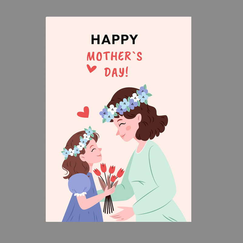 کارت پستال مدل روز مادر کد LAC1023