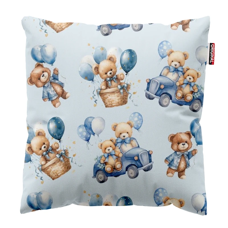  کوسن پاد آفرین طرح کارتونی بچگانه خرسی کد 4849 سایز 40*40 سانتی متر