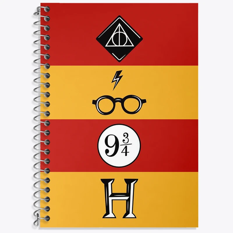 دفتر نت موسیقی 50 برگ خندالو طرح هری پاتر (Harry Potter) کد N2101