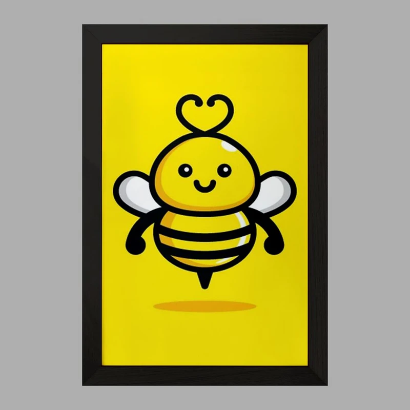 تابلو خندالو مدل حیوانات بامزه زنبور کد 28203