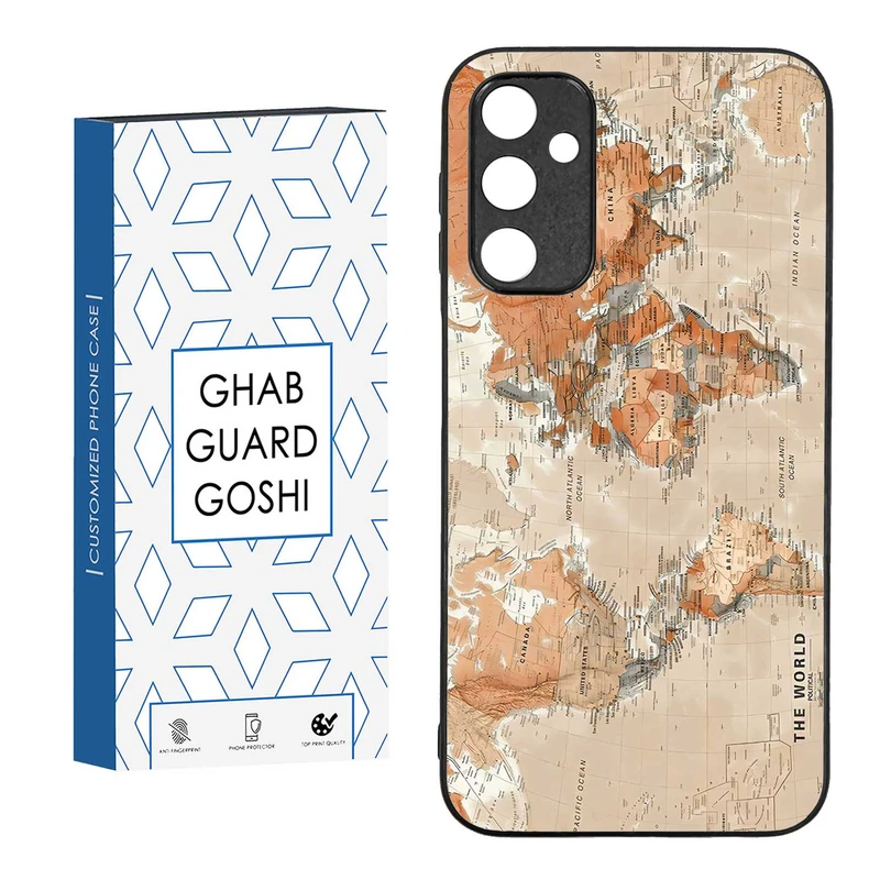 کاور قاب گارد گوشی طرح نقشه کد TPU-081 مناسب برای گوشی موبایل سامسونگ  GALAXY A24  