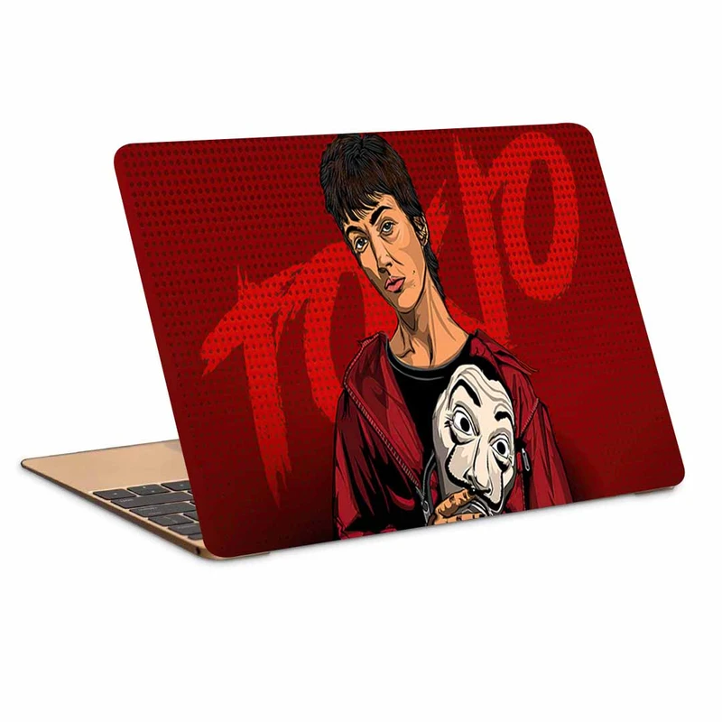 استیکر لپ تاپ طرح money heist کد N-380 مناسب برای لپ تاپ 15.6 اینچ