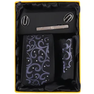 ست کراوات و گیره کراوات و دستمال جیب و دکمه سردست مردانه فرانکو فروزی مدل F-101821