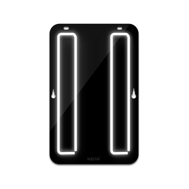 چراغ دیواری نئون دیزاین طرح Pause-BL_WHT