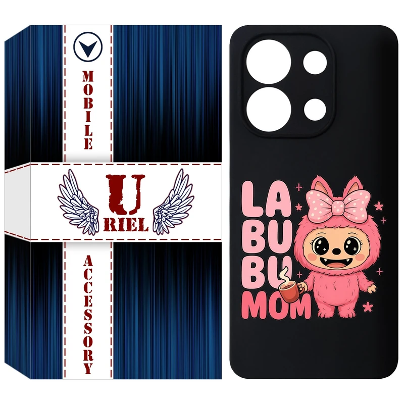 کاور یوریل مدل KSH کد 136 طرح عروسک لبوبو مناسب برای گوشی موبایل شیائومی Redmi Note 13 4G