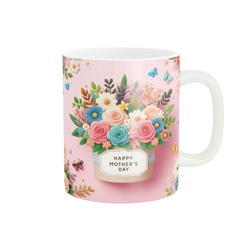 ماگ پاد آفرین طرح گل کد 2351