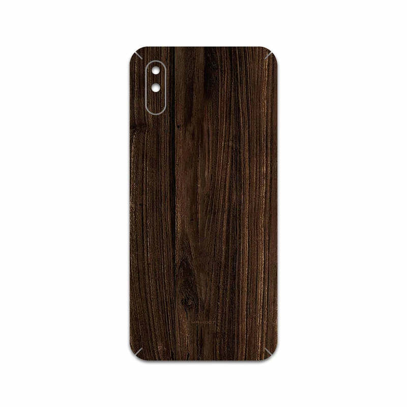 برچسب پوششی ماهوت مدل Dark Walnut Wood مناسب برای گوشی موبایل شیائومی Redmi 9A