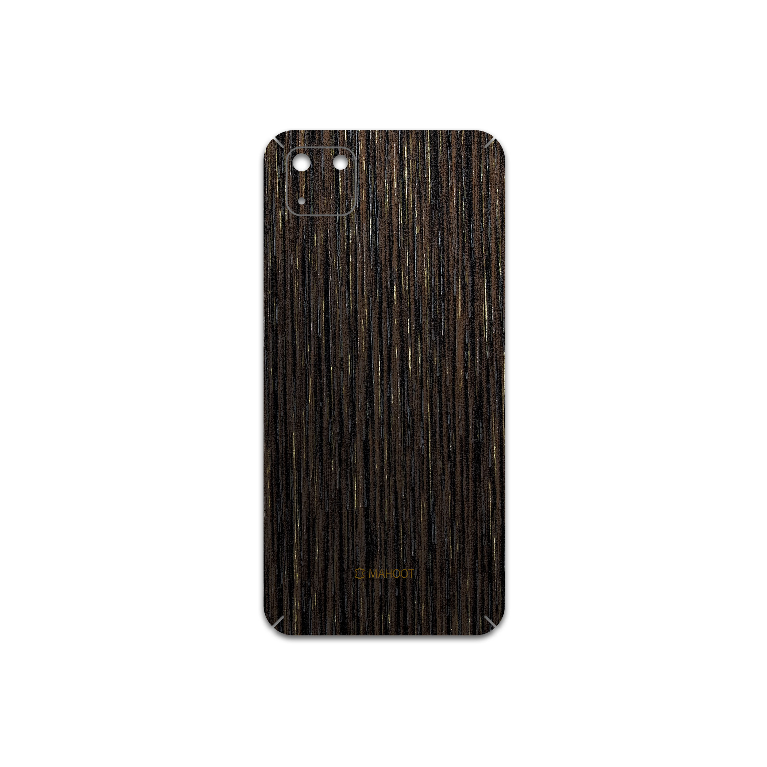 برچسب پوششی ماهوت مدل Dark-Gold-Stripes-Wood مناسب برای گوشی موبایل هوآوی Y5p