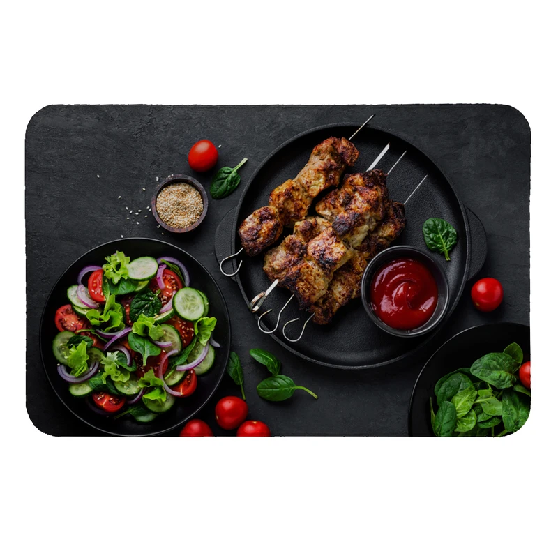 پادری طرح غذا کد 6259 سایز 80 × 50 سانتی متر