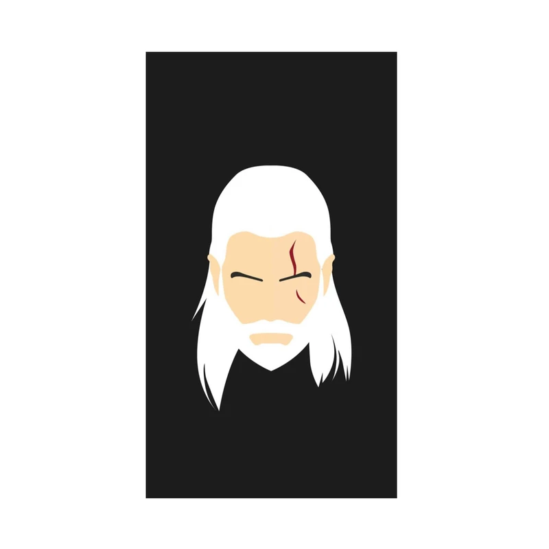 استیکر لپ تاپ و موبایل مدل بازی طرح ویچر Witcher کد 4144