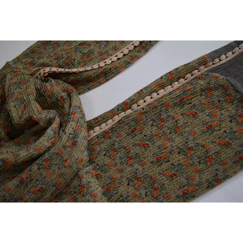 شال زنانه مدل پلیسه دور سکه کد 02