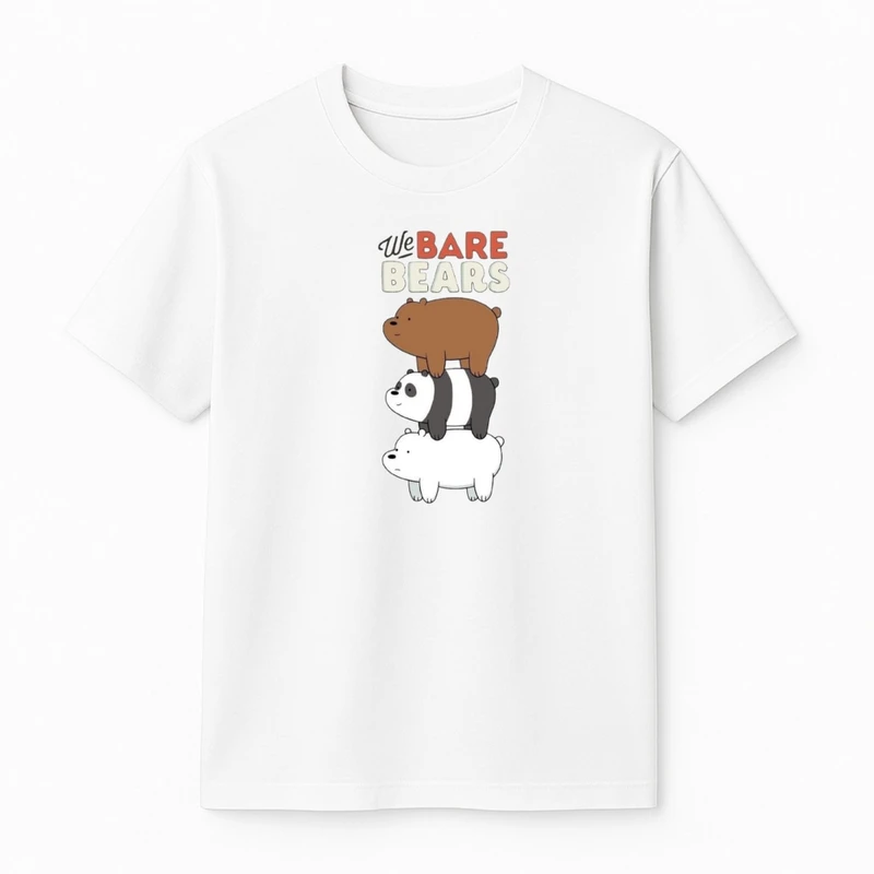 تی‌شرت آستین کوتاه پسرانه مدل سه خرس کد v6 