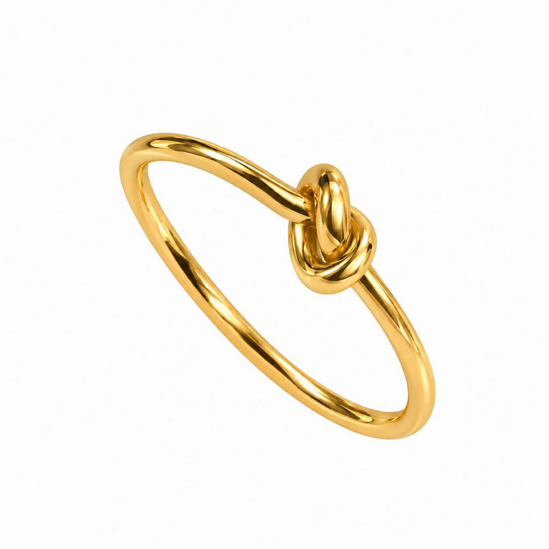 انگشتر طلا 18 عیار زنانه کیا گالری مدل گره کد RM471