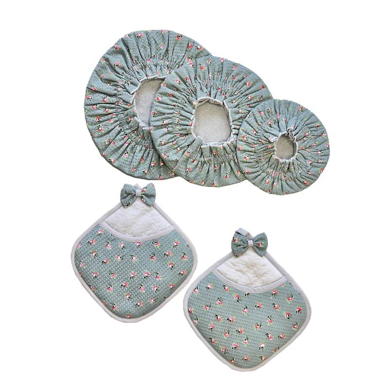 سرویس آشپزخانه صفاهوم 5 پارچه مدل گلدار