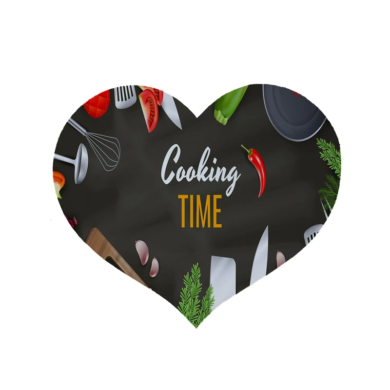  پادری مدل قلب طرح آشپزخانه کد 8084 سایز 90 × 90 سانتی متر