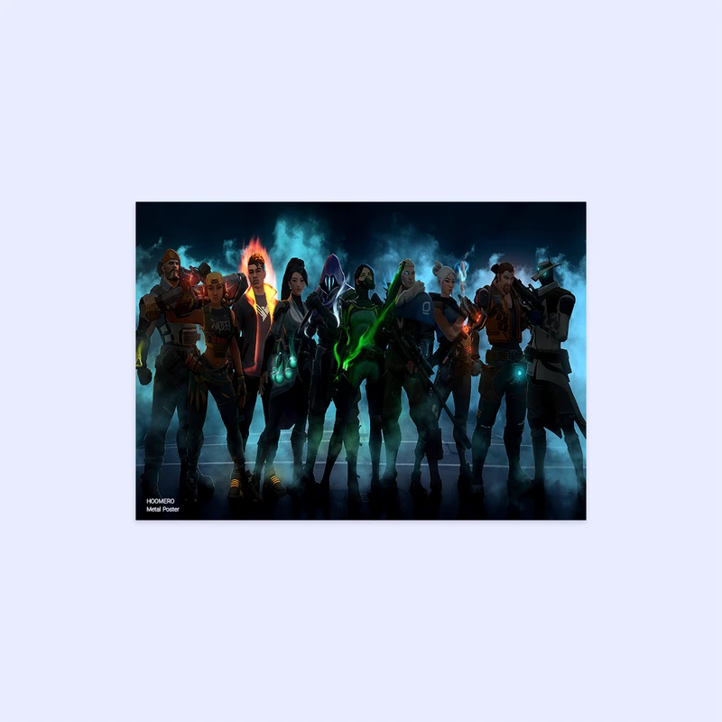 پوستر هومرو مدل فلزی طرح VALORANT  کد PS999