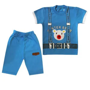 ست تی شرت و شلوارک پسرانه مدل bear-005