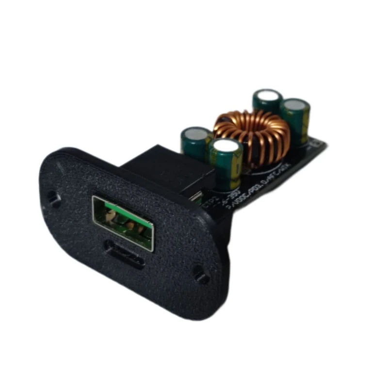 ماژول سوپر فست شارژ usb type-c مدل qc4.0 به همراه قاب