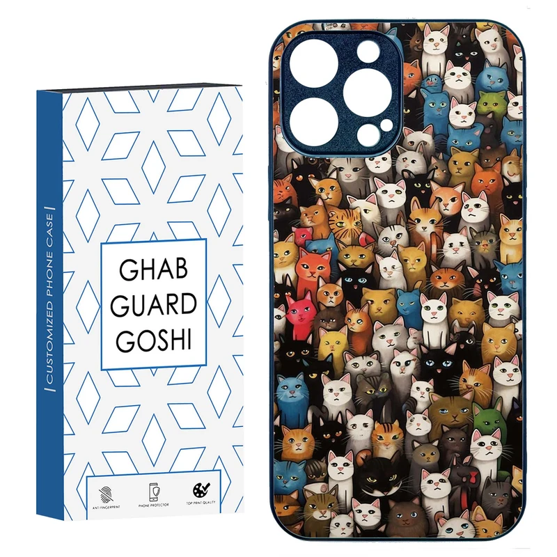 کاور قاب گارد گوشی طرح گربه کد TPU-293 مناسب برای گوشی موبایل اپل IPHONE 15 PRO MAX