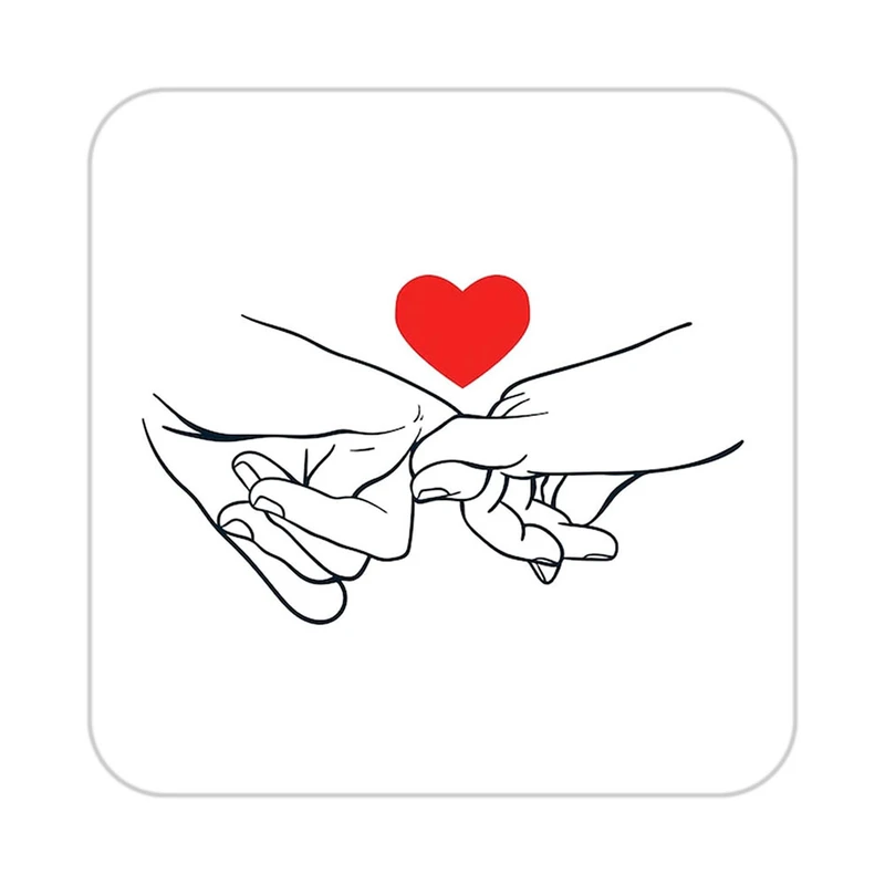 زیر لیوانی کاکتی طرح عاشقانه مدل mp37531