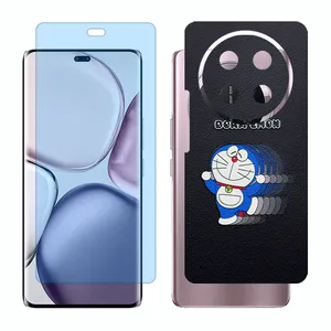 Glass Together model matte anti bluescreen protector suitable for Honor X9c mobile phone with back cover sticker