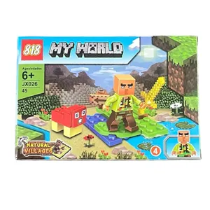 ساختنی مدل ماینکرافت ۴۵ قطعه my world