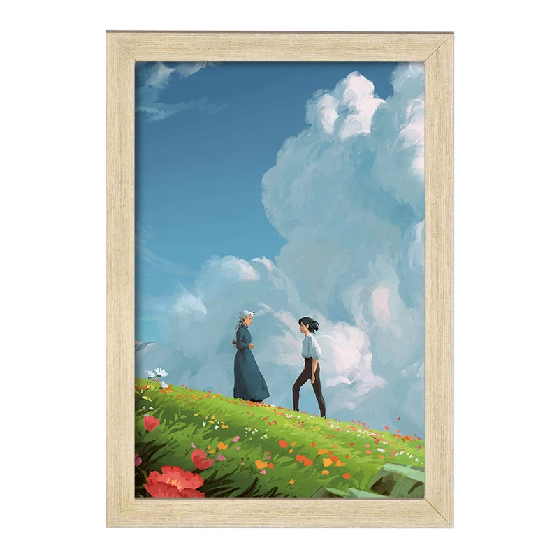 تابلو خندالو مدل سوفی و هاول انیمه قلعه متحرک هاول  کد 12884