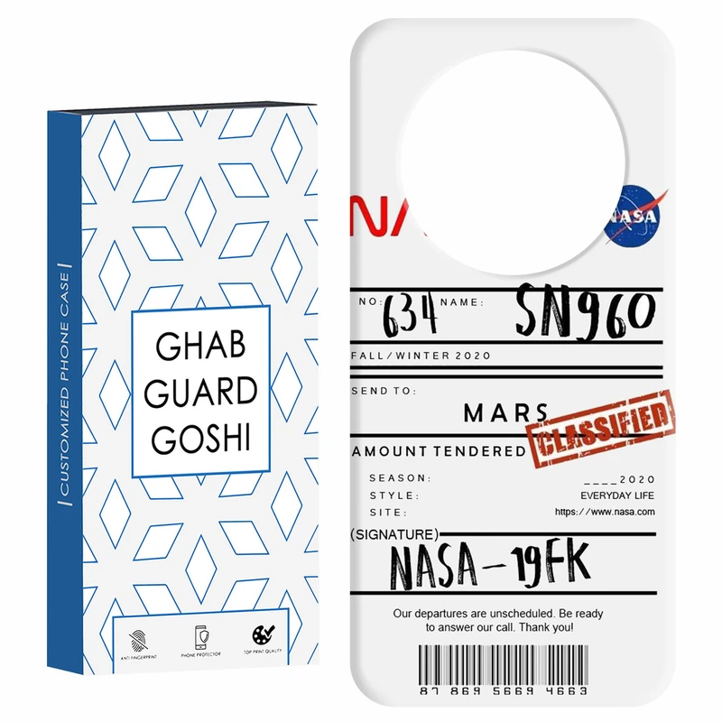 کاور قاب گارد گوشی طرح ناسا کد Dimo-192 مناسب برای گوشی موبایل شیائومی Redmi A3 