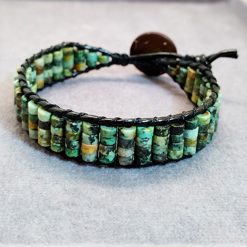 دستبند مردانه مدل سنگ فیروزه دستبند مردانه مدل سنگ فیروزه