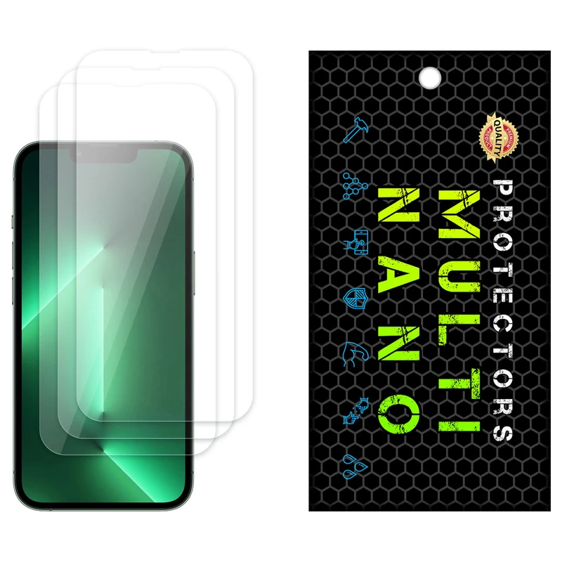 محافظ صفحه نمایش مولتی نانو مدل X-S3N مناسب برای گوشی موبایل اپل iPhone 13 Pro Max بسته سه عددی