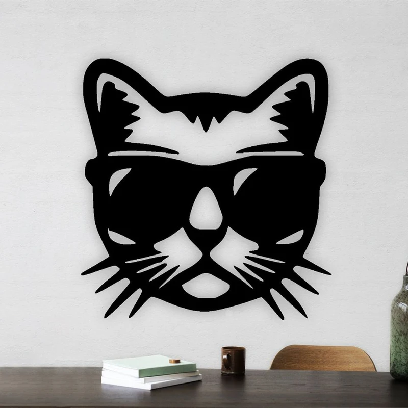 دیوارکوب دیزانور طرح گربه مدل 30 کد A079