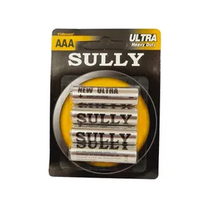 باتری نیم قلمی سولی مدل  ULTRA Heavy Duty بسته 4 عددی