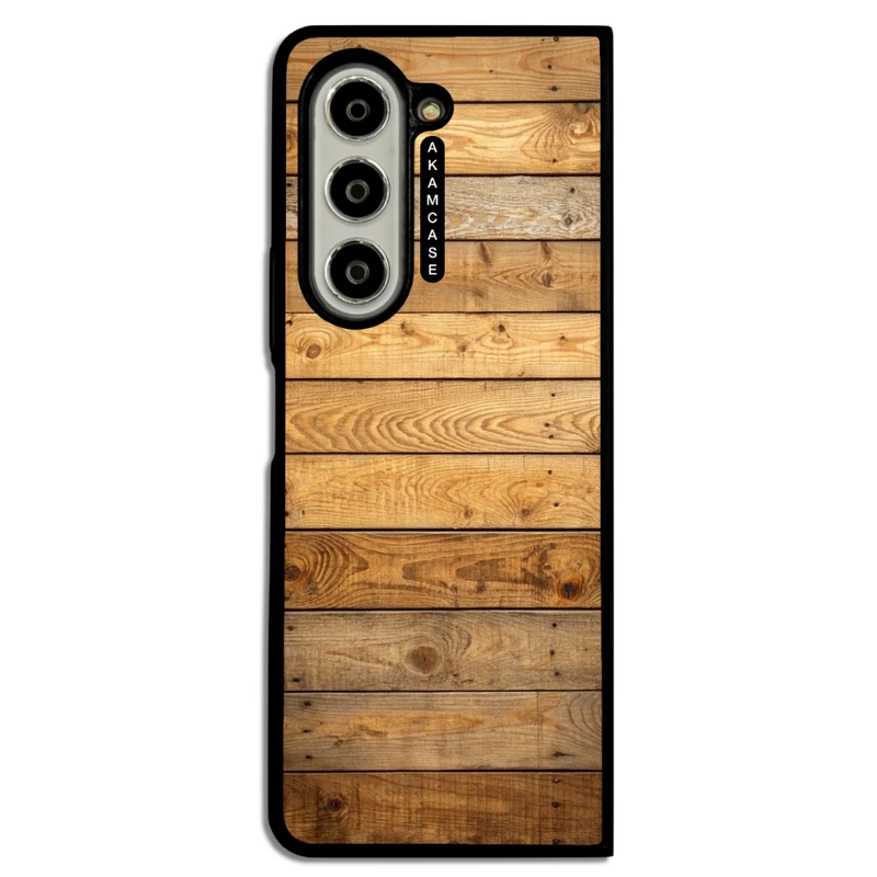 کاور آکام مدل AMC-WSGZFOLD5-WOOD-22 مناسب برای گوشی موبایل سامسونگ Galaxy Z Fold 5
