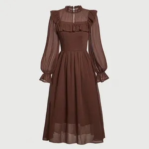 پیراهن یقه ایستاده زنانه شین مدل بیتا