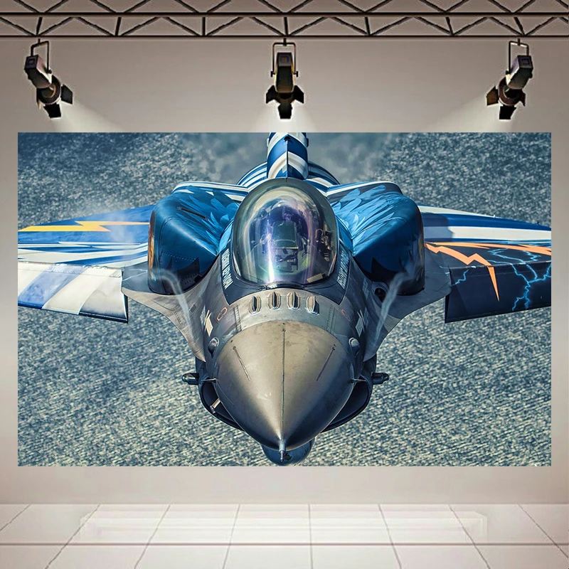 پوستر پارچه ای طرح جت F-16 مدل Greek Air Force کد AR17850