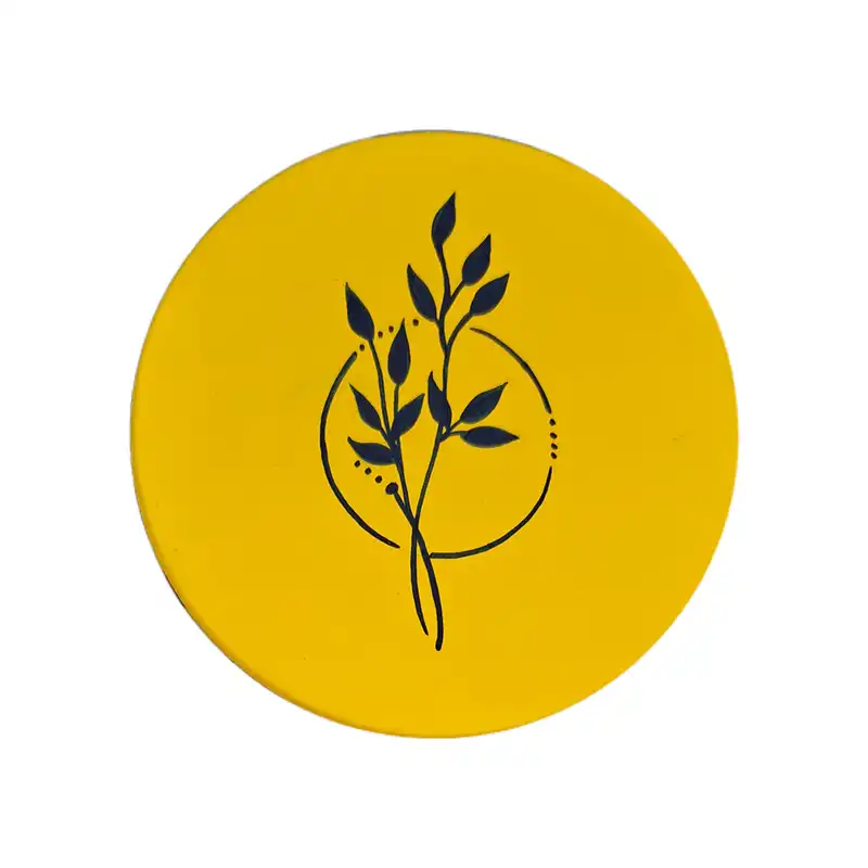 بشقاب دیوارکوب سفالی طرح مینیمال مجموعه 4 عددی