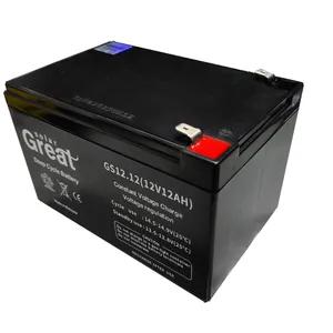 باتری UPS با ولتاژ 12 ولت و شدت جریان 12 آمپرساعت گریت سولار مدل GS12v12AH