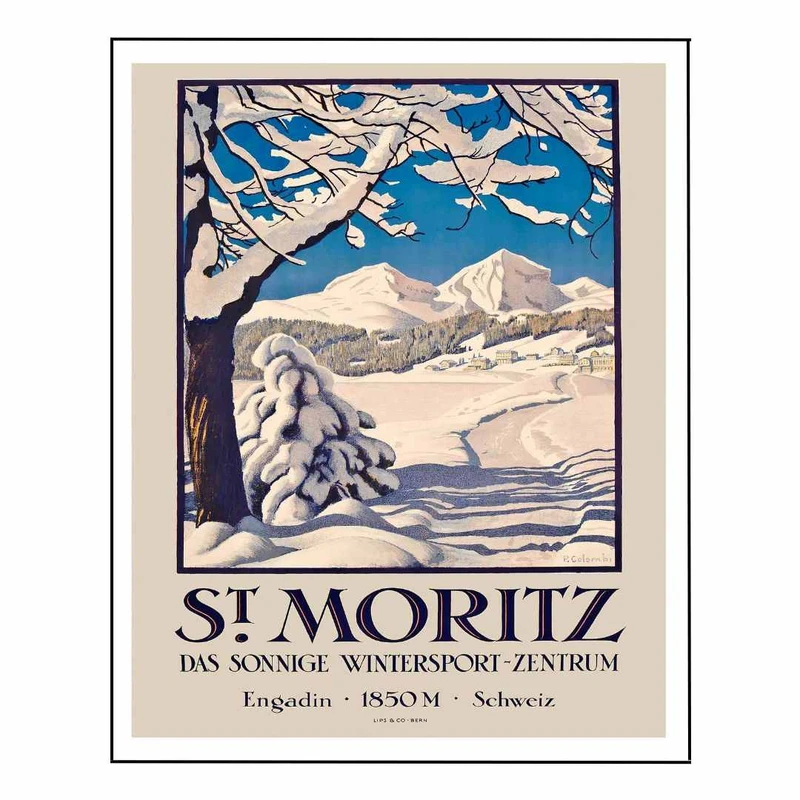 پوستر مدل  سفر آلپ‌ های سوئیس