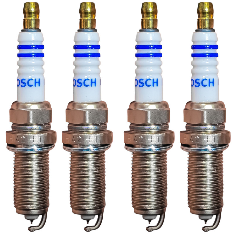 شمع تقویتی خودرو بوش مدل سوزنی ایریدیوم کد Russia+42 پایه بلند مناسب برای برلیانس H220 و H230 بسته ۴ عددی