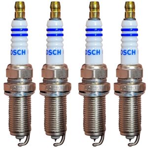 شمع تقویتی خودرو بوش مدل سوزنی ایریدیوم کد Russia+42 پایه بلند مناسب برای پژو ۴۰۵ SLX ، پژو پارس TU5 بسته ۴ عددی