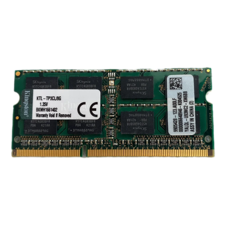 رم لپ‌تاپ کینگستون مدل 12800s DDR3L ظرفیت 8 گیگابایت فرکانس 1600 مگاهرتز پیکربندی دوکاناله SO-DIMM