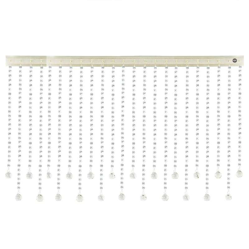 پرده آویز آریا کریستال مدل کوتاه و بلند سایز 120x30 سانتی متر