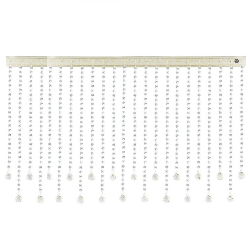 پرده آریا کریستال مدل ساده سایز 120x30 سانتی متر