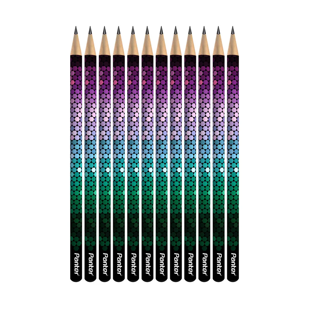 مداد مشکی پنتر مدل Chameleons کد BP113-3 بسته 12 عددی