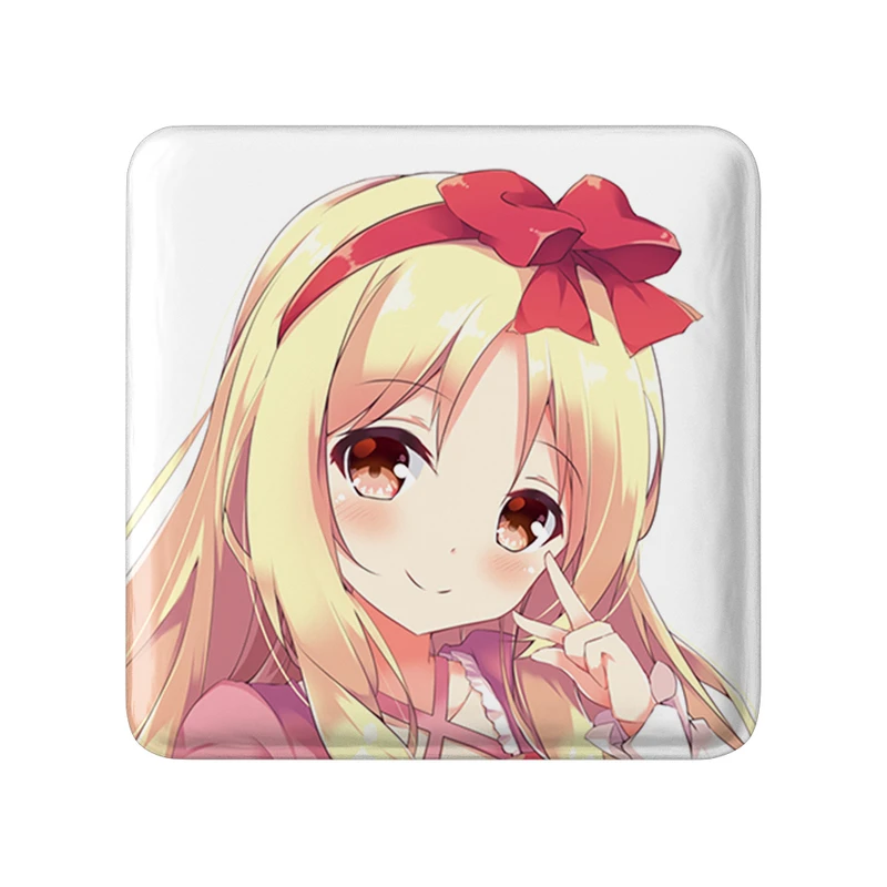 مگنت خندالو طرح یامادا الف انیمه ارومانگا سنسی Eromanga Sensei  مدل مربعی کد 22653