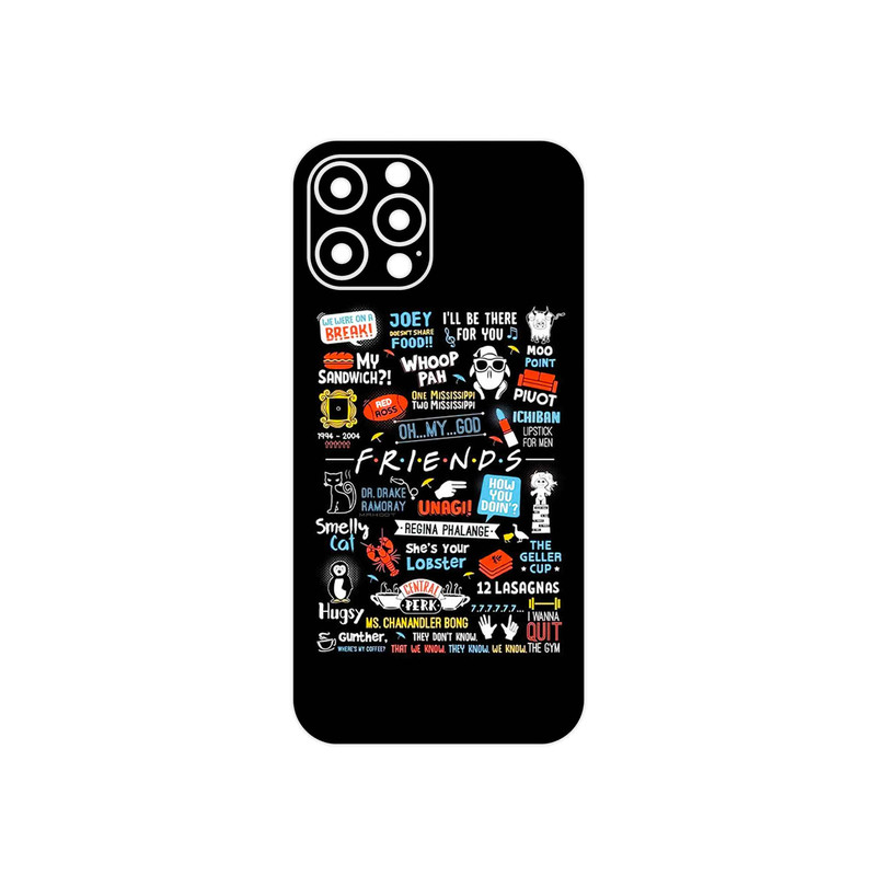 برچسب پوششی ماهوت مدل Friends 2 مناسب برای گوشی موبایل اپل iPhone 12 Pro Max