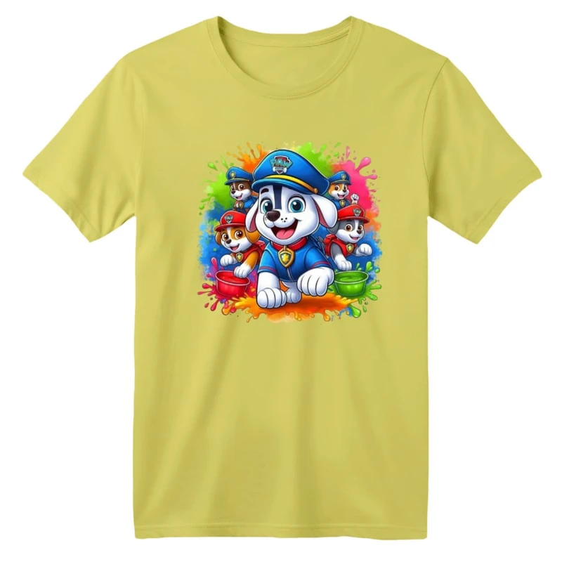 تی شرت آستین کوتاه بچگانه مدل سگ های نگهبان