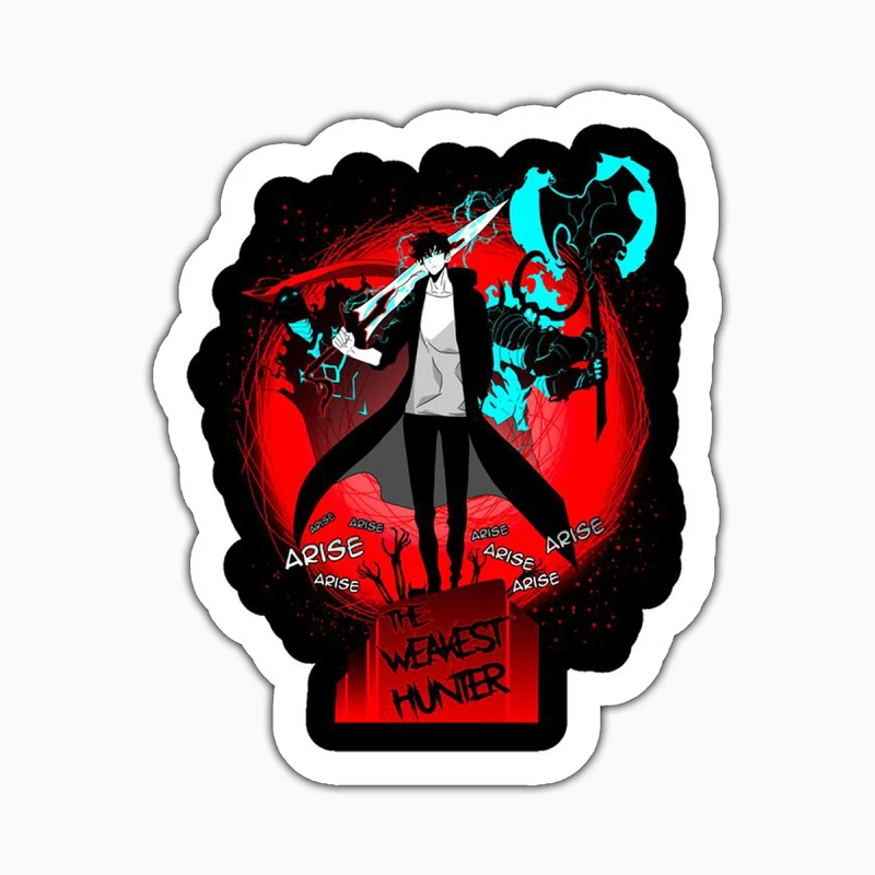استیکر لپ تاپ و موبایل بووم طرح Anime Solo Leveling کد PS65