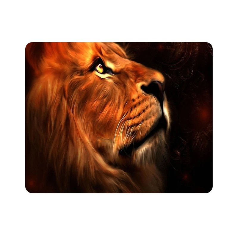 ماوس پد اطلس آبی طرح نقاشی شیر مدل T7926